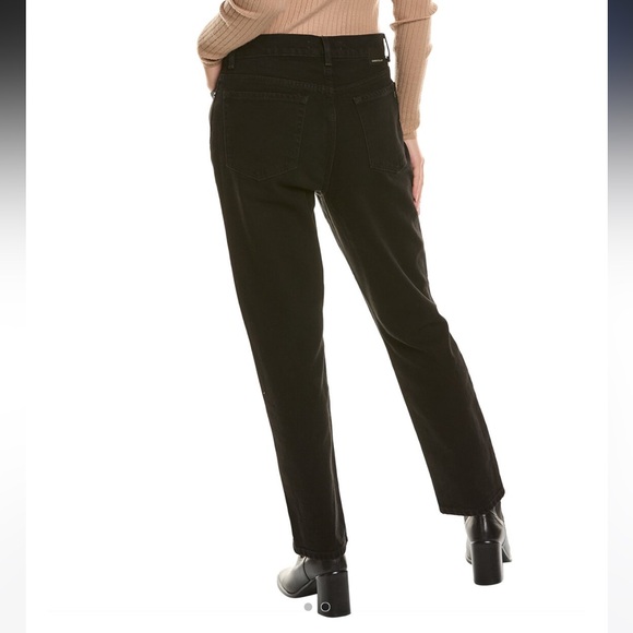 Current/Elliott size 26 Onyx black distressed The Boyfriend Original fit jeans - Picture 2 of 16